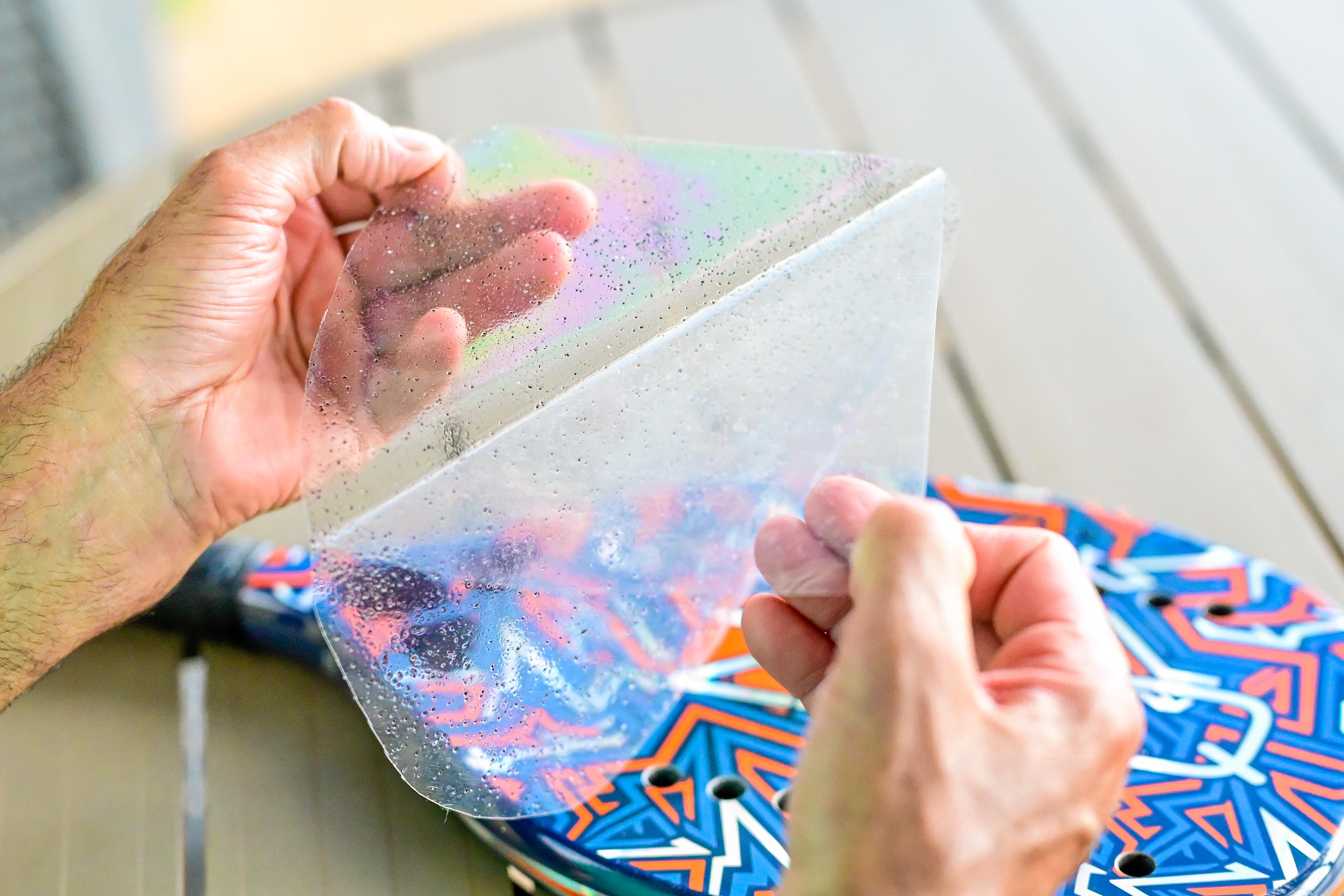 Raquete proteção película aplicação #2